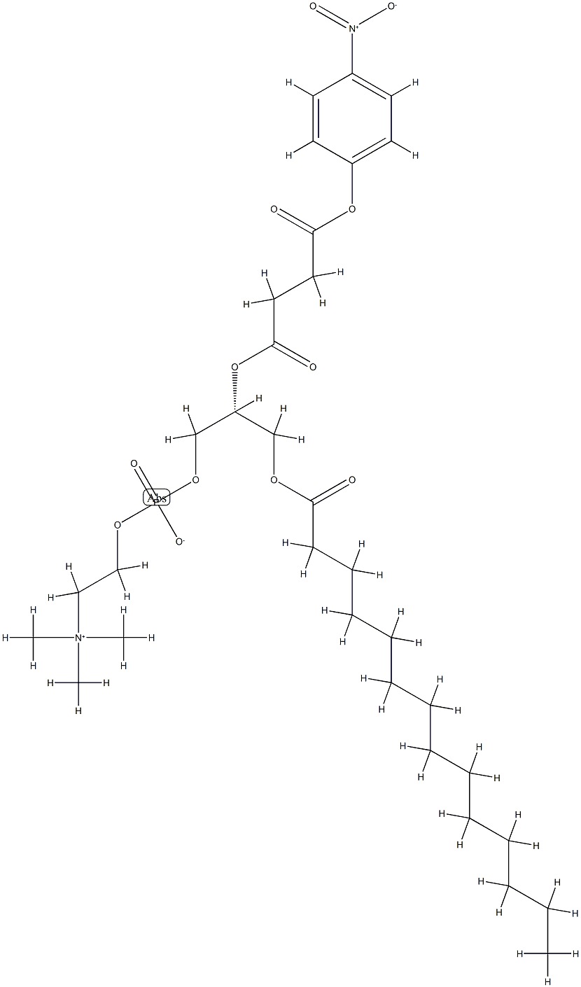 1-肉豆蔻酰-2-(4-硝基苯基)琥珀酰基卵磷脂, 273931-53-6, 结构式