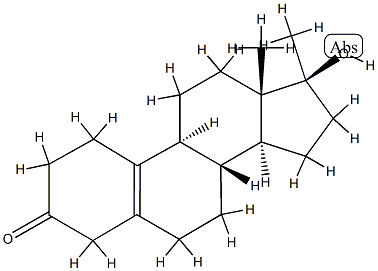 (17β)-17-Hydroxy-17-Methylestr-5(10)-en-3-one Struktur
