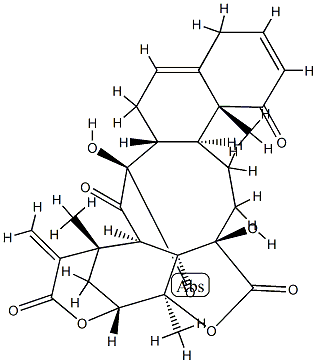 (16β,22R)-14α,17-Epoxy-13,14,20,22-tetrahydroxy-1,15-dioxo-16,24-cyclo-13,14-secoergosta-2,5,25(27)-triene-18,26-dioic acid 18,20:26,22-dilactone Structure