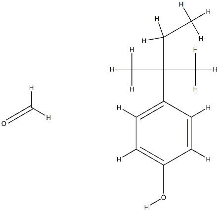 甲醛与4-(1,1-二甲基丙基)苯酚的聚合物,27553-53-3,结构式
