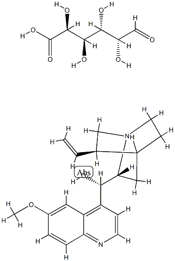 ポリガラクツロン酸キニジン 化学構造式