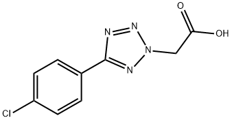 5-(4-CHLOROPHENYL)-2H-TETRAZOL-2-YL]ACETIC ACID Structure