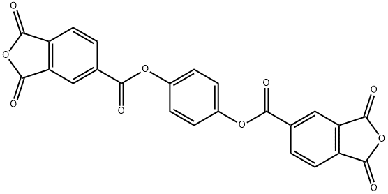 ビス(1,3-ジオキソ-1,3-ジヒドロイソベンゾフラン-5-カルボン酸)1,4-フェニレン 化学構造式