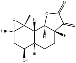 (1aR,5aα,8aβ,8bα)-1aβ,3,3a,4,5,5a,6,8a,8b,8c-Decahydro-3α-hydroxy-3aβ,8cβ-dimethyl-6-methyleneoxireno[7,8]naphtho[1,2-b]furan-7(2H)-one Structure