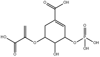 5-enolpyruvoylshikimate-3-phosphate 结构式