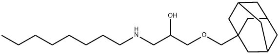 1-(Tricyclo[3.3.1.13,7]decan-1-ylmethoxy)-3-(octylamino)-2-propanol Structure