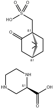 (R)-PIPERAZINE-2-CARBOXYLIC ACID 2L-CSA 化学構造式