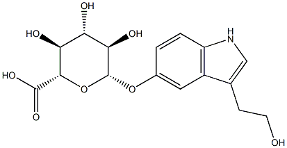 5-Hydroxy Tryptophol β-D-Glucuronide Structure