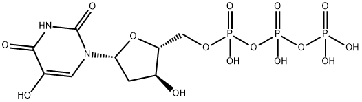 2'-deoxy-5-hydroxyuridine triphosphate 化学構造式