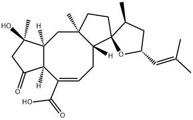 14,18-Epoxy-3-hydroxy-5-oxoophiobola-7,19-dien-25-oic acid Structure