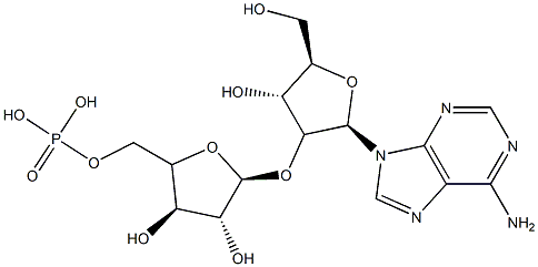 O-beta-ribosyl(1''--2')adenosine-5''-phosphate,28050-13-7,结构式