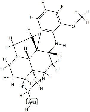 17-Methoxyaspidospermidin-21-ol Struktur