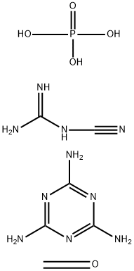 Phosphoric acid, polymer with cyanoguanidine, formaldehyde and 1,3,5-triazine-2,4,6-triamine Struktur
