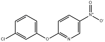 2-(3-chlorophenoxy)-5-nitropyridine Struktur