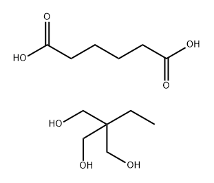 己二酸与2-乙基-2-羟甲基-1,3-丙二醇的聚合物, 28301-90-8, 结构式