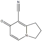 8-Indolizinecarbonitrile,1,2,3,7-tetrahydro-7-oxo-(9CI) Structure