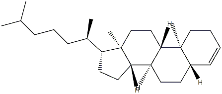5α-コレスタ-3-エン 化学構造式