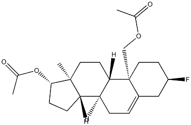 3α-Fluoroandrost-5-ene-17β,19-diol diacetate 结构式