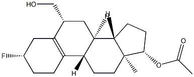 17β-(Acetyloxy)-3β-fluoroestr-5(10)-ene-6β-methanol Structure