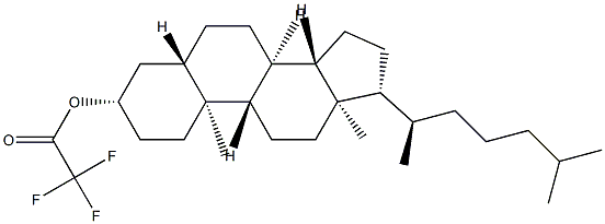 5α-Cholestan-3β-ol trifluoroacetate Struktur