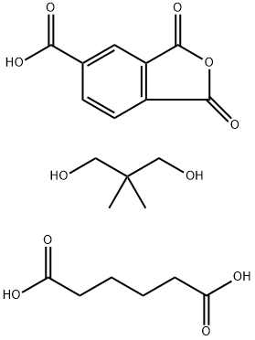 己二酸/新戊二醇/偏苯三酸酐共聚物, 28407-73-0, 结构式