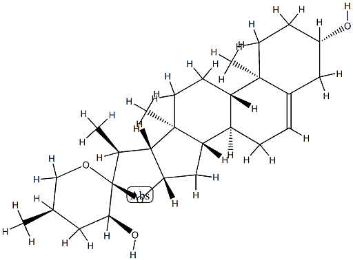23-S-Hydroxydiosgenin Structure
