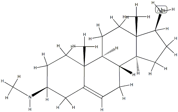 N-Methylandrost-5-ene-3β,17β-diamine Struktur