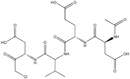 AC-ASP-GLU-VAL-ASP-CMK: AC-DEVD-CMK, 285570-60-7, 结构式