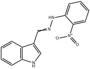 1H-Indole-3-carboxaldehyde,2-(2-nitrophenyl)hydrazone Structure