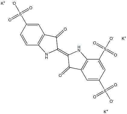 インジゴトリスルホン酸トリカリウム 化学構造式