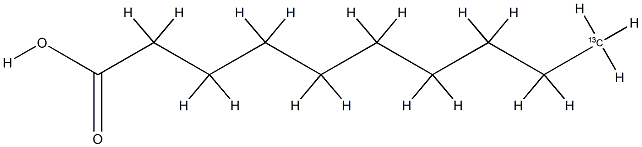 Capric  acid-10-13C Structure