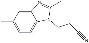1-Benzimidazolepropionitrile,2,5-dimethyl-(8CI) Struktur
