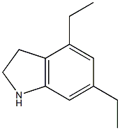 1H-Indole,4,6-diethyl-2,3-dihydro-(9CI) 结构式