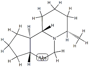 5H-Cyclopenta[e]pyrido[1,2-c][1,3]oxazine,decahydro-7-methyl-,(3a-alpha-,7-bta-,10a-alpha-,10b-bta-)-(9CI) Structure