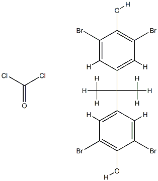 Carbonic dichloride, polymer with 4,4-(1-methylethylidene)bis2,6-dibromophenol Structure