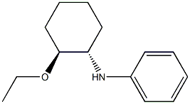 Benzenamine, N-[(1R,2R)-2-ethoxycyclohexyl]-, rel- (9CI) Structure