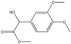3,4-Dimethoxy-α-hydroxybenzeneacetic acid methyl ester 结构式
