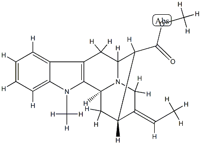 1-Methylsarpagane-17-oic acid methyl ester 结构式