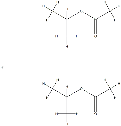 Acetic  acid,  1-methylethyl  ester,  conjugate  acid  (2:1)  (9CI) Struktur
