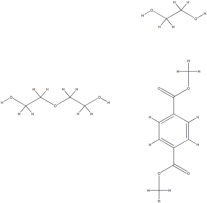 1,4-苯二甲酸二甲酯与1,2-乙二醇和2,2’-氧双[乙醇]的聚合物,29154-49-2,结构式