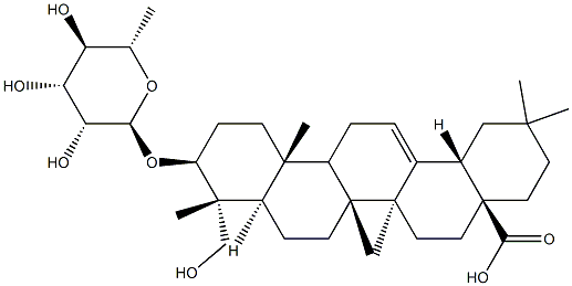 Hederagenin 3-O-α-L-rhamnopyranoside Struktur