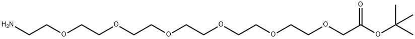 H2N-PEG6-CH2COOtBu 结构式