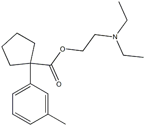 2-(Diethylamino)ethyl=1-(m-tolyl)cyclopentane-1-carboxylate Structure