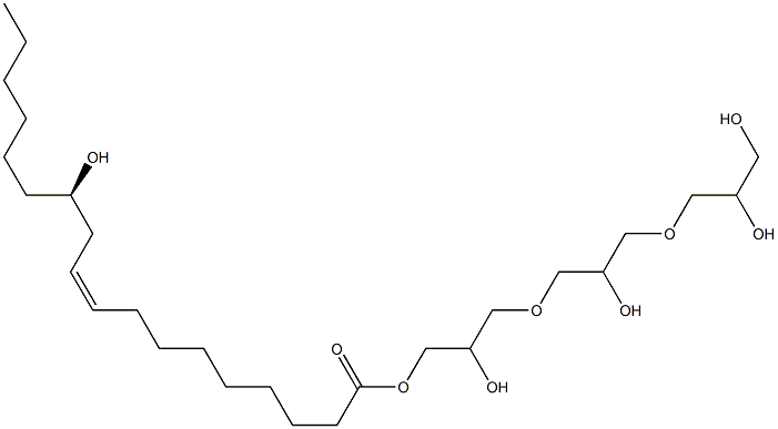 聚甘油蓖麻醇酸酯 结构式