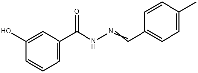 (E)-3-hydroxy-N-(4-methylbenzylidene)benzohydrazide Structure