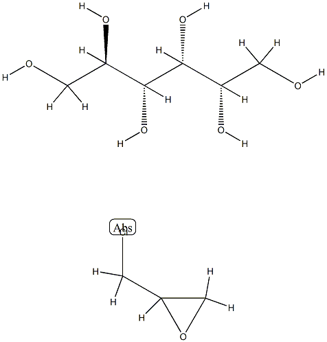 D-Glucitol,polymer with(chloromethyl)oxirane Structure