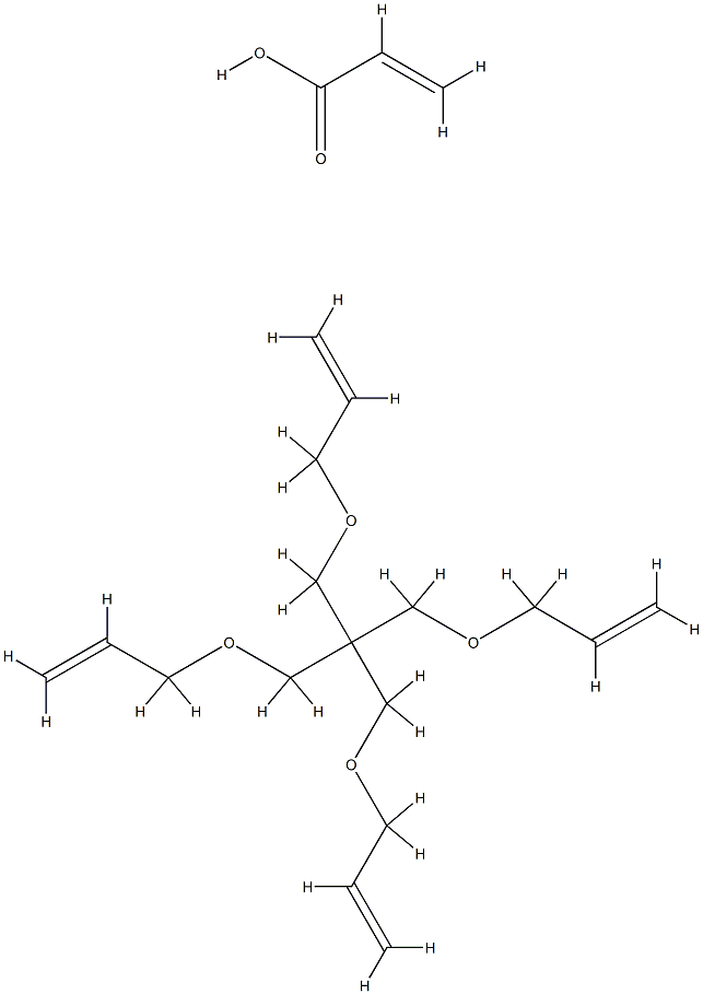 acrylic acid-allyl pentaerythritol copolymer Struktur