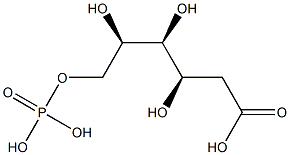 2-deoxy-6-phosphogluconate Struktur