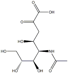 5-acetamido-3,5-dideoxygalactosyloctulosonic acid Structure