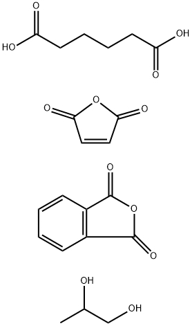 1,2-Propanediol, butenedioic anhydride, phthalandione, hexanedioic acid polymer Structure